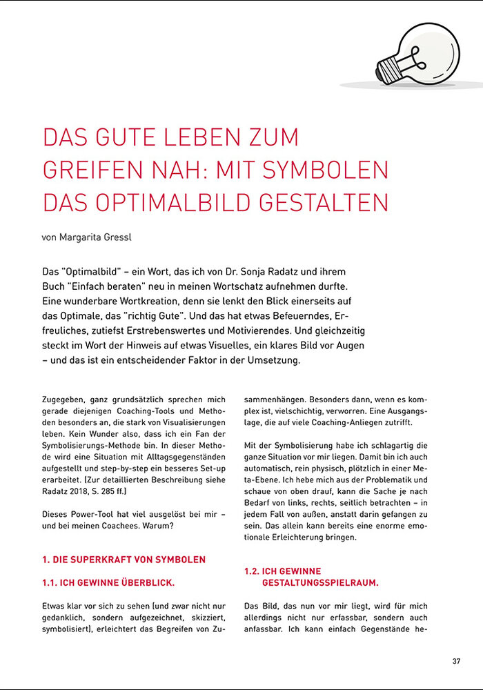 Das gute Leben zum greifen nah: mit Symbolen das Optimalbild gestalten