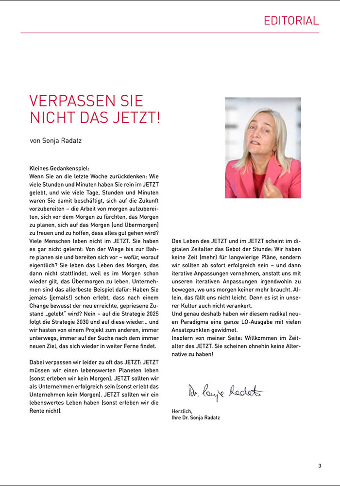 Verpassen Sie nicht das Jetzt!