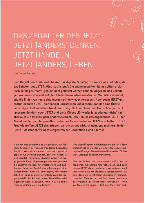 Das Zeitalter des JETZT: JETZT (anders) denken. JETZT handeln. JETZT (anders) leben.