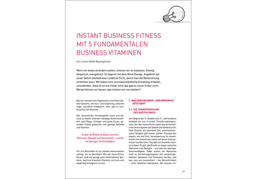Instant Business Fitness mit 5 fundamentalen Business Vitaminen