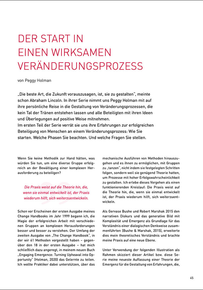 Der Start in einen wirksamen Veränderungsprozess