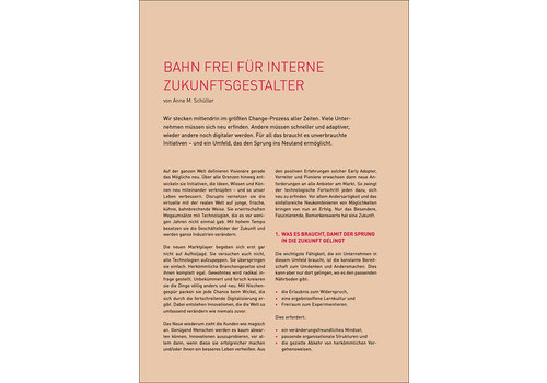 Bahn frei für interne Zukunftsgestalter Bahn frei für interne Zukunftsgestalter