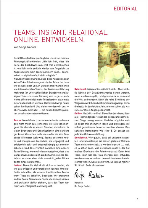 Teams. Instant. Relational. Online. Entwickeln.