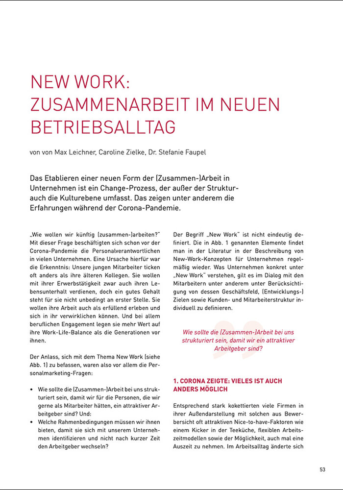 New Work: Zusammenarbeit im neuen Betriebsalltag