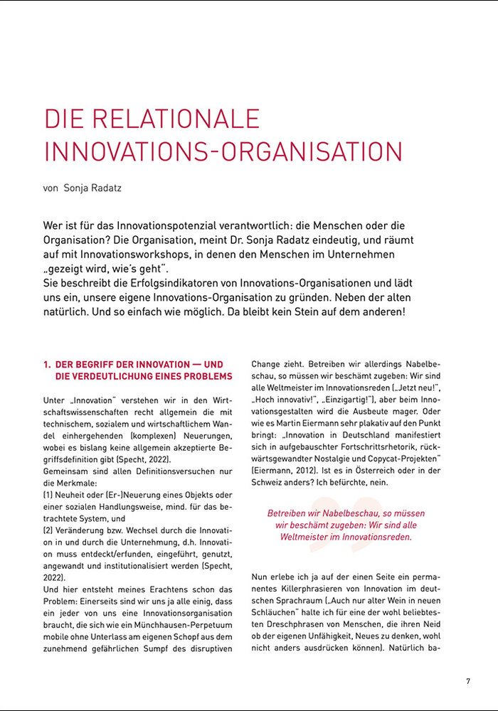 Die Relationale Innovations-Organisation