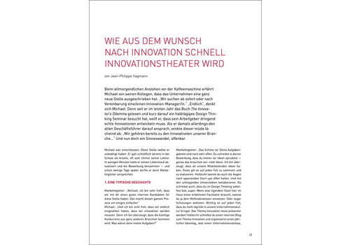 Wie aus dem Wunsch nach Innovation schnell Innovationstheater wird