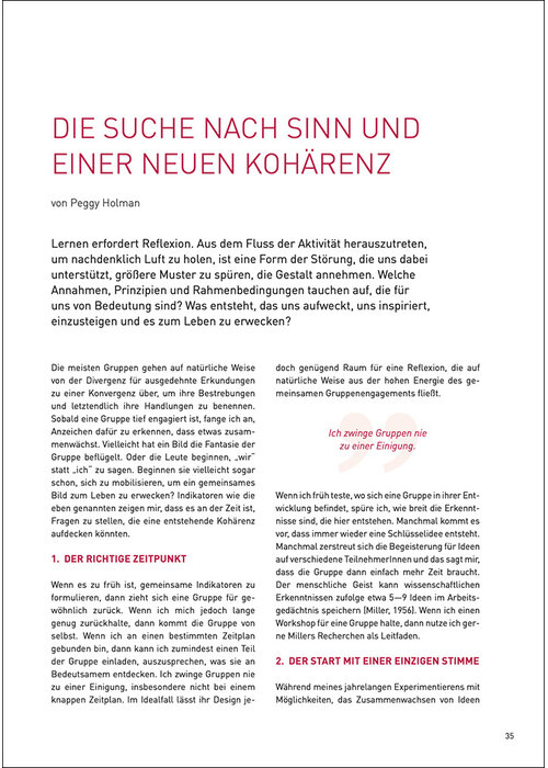 Die Suche nach Sinn und einer neuen Kohärenz