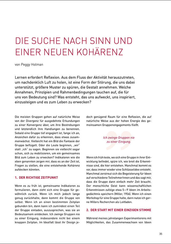 Die Suche nach Sinn und einer neuen Kohärenz