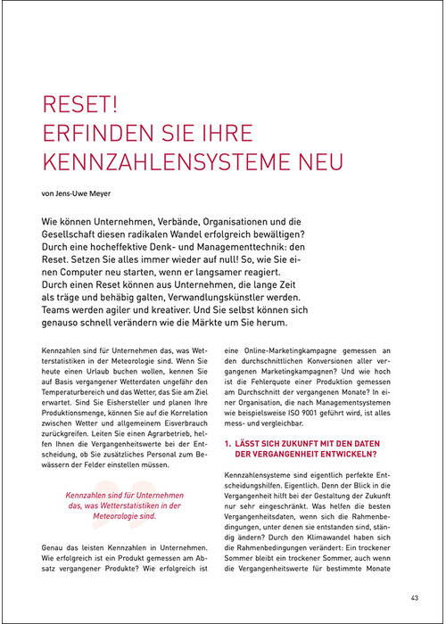 Reset! Erfinden Sie ihre Kennzahlensysteme neu