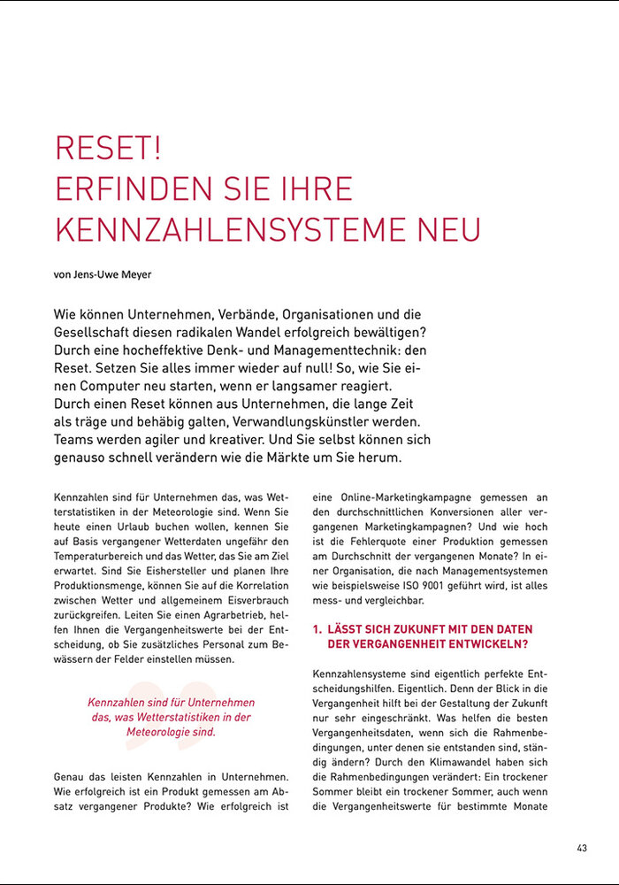 Reset! Erfinden Sie ihre Kennzahlensysteme neu