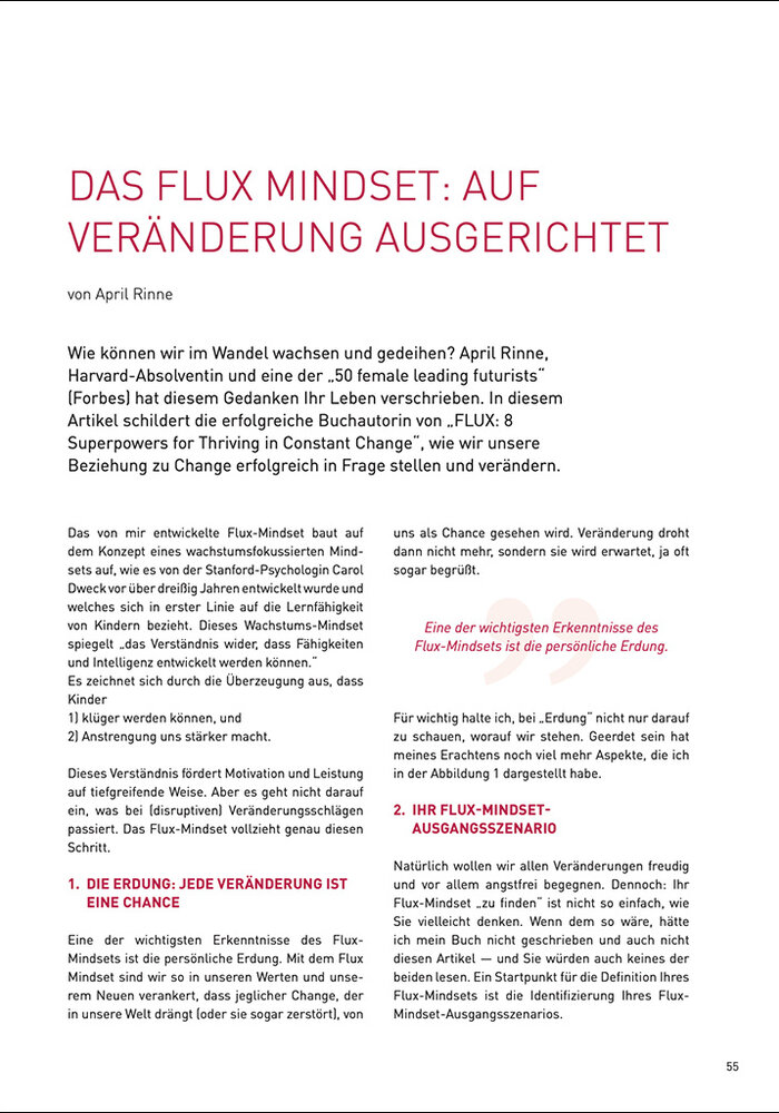 Das Flux Mindset: Auf Veränderung ausgerichtet