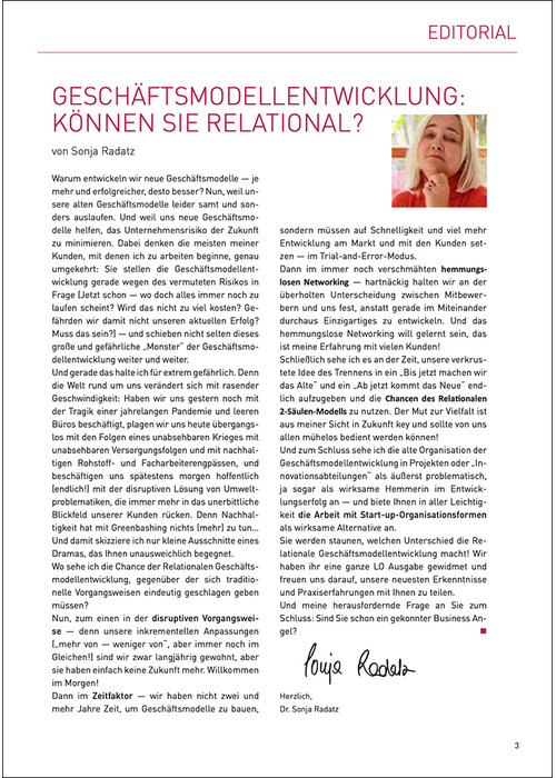 Geschäftsmodellentwicklung: Können Sie Relational?