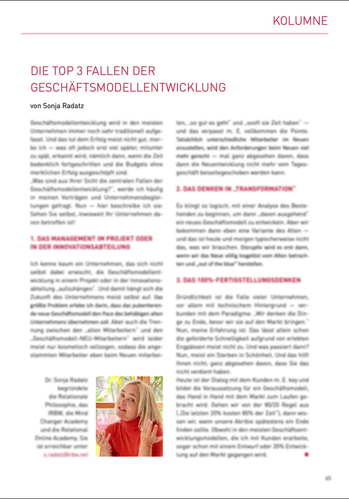 Die top 3 Fallen der Geschäftsmodellentwicklung