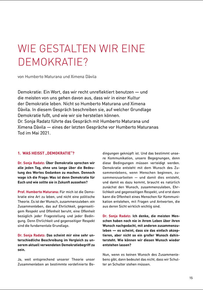 Wie gestalten wir eine Demokratie?