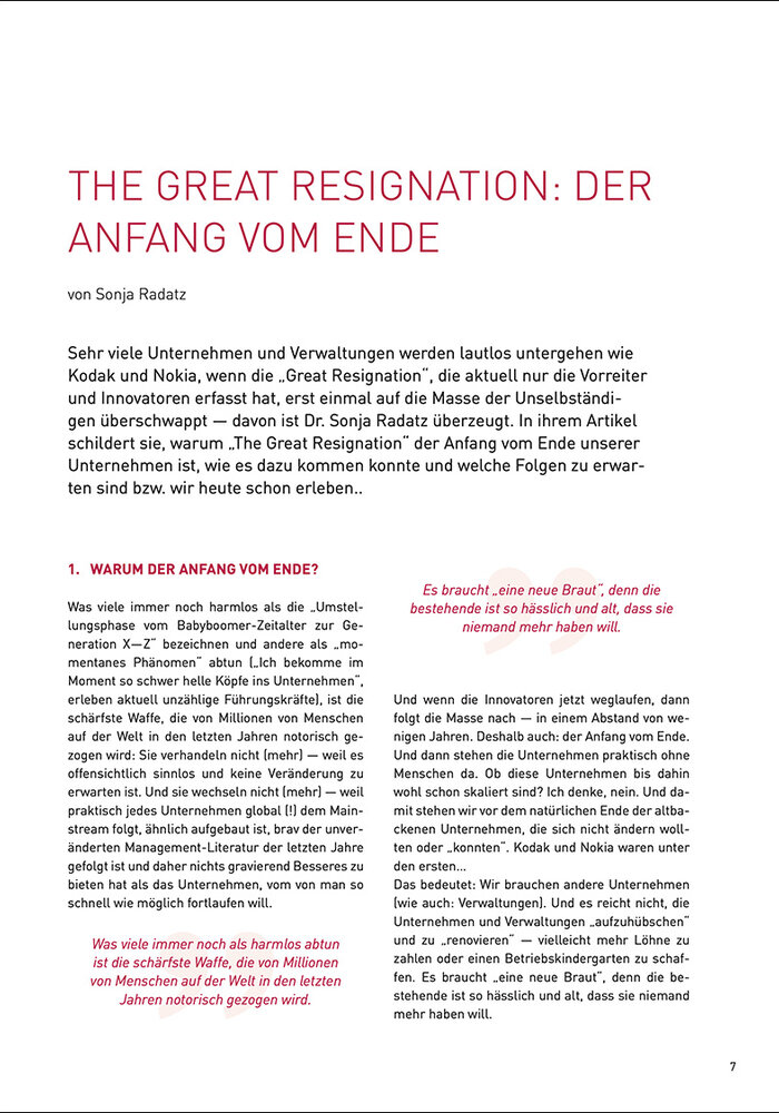 The Great Resignation: Der Anfang  vom Ende