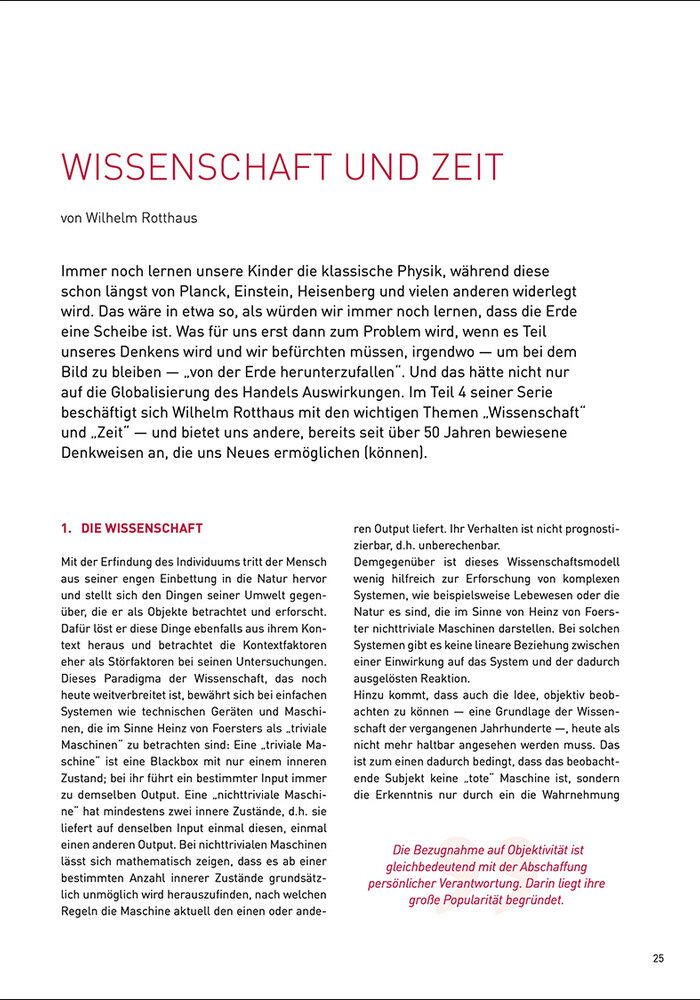 Wissenschaft und Zeit