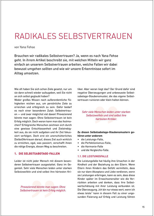 Radikales Selbstvertrauen
