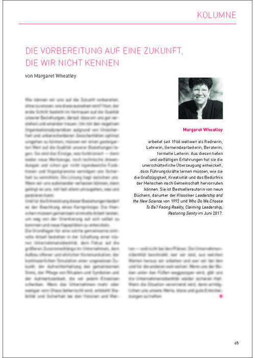 Die Vorbereitung auf eine Zukunft, die wir nicht kennen