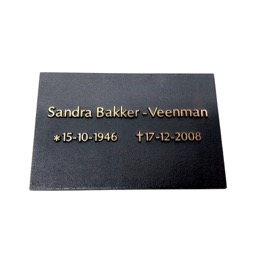 Cast bronze nameplate