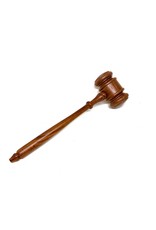 Gift box gavel in American walnut