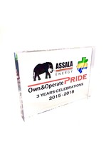 Award en plexi - tombstone (180 x 180 x 24 mm)