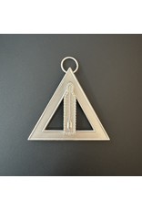 Médaille Triangle Niveau Droit - argenté - pour Loges
