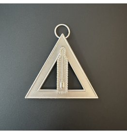 Triangle Level Straight 'Senior warden' - silver plated