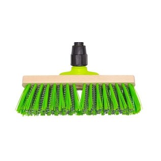 Hard PVC Bezem met 2 delige telescoop steel