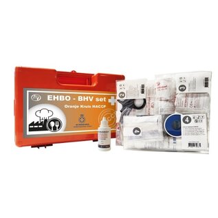 Koffer EHBO BHV HACCP incl wandhouder