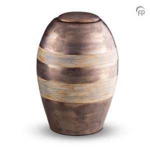 Pottery Bonny KU 306 Keramische urn metallic
