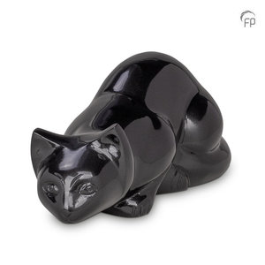 Terrybear HU 266 metal pet urn cat black