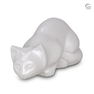 Terrybear HU 267 Metall Tierurne Katze weiß