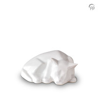 KU 168 Keramische dierenurn Kat glanzend met gravure