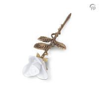 HU 755 K Metaal keepsake Roos met gravure