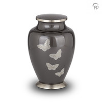 HU 110 Metaal urn met gravure