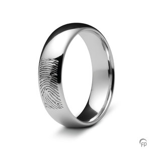 Atlantis Memorials RF 01.6 Ring glanzend met fingerprint