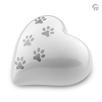 HUH 033 L Metaal dierenurn hart groot met gravure