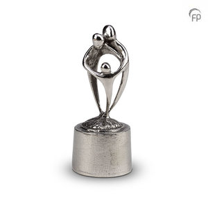 Tingieterij de Geest GGP 045 Ascheskulptur Silber-Zinn - Das starke Band zwischen Eltern und Kind