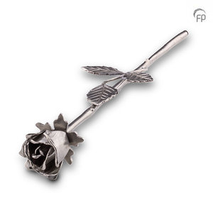 Tingieterij de Geest GGP 009 Ash sculpture silver tin - The rose, symbol of love