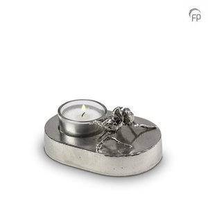 Tingieterij de Geest GGP 992 Ascheskulptur Silber-Zinn - Liebe für immer, stets aufs Neue eine Kerze