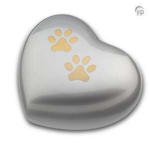 HUH 015 L Metal pet urn heart large