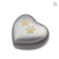HUH 015 M Metal pet urn heart medium