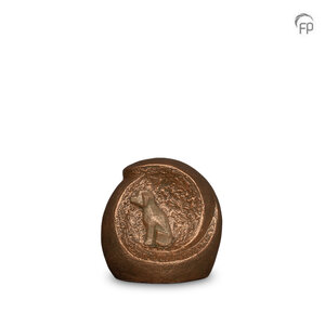 Geert Kunen  UGK 224 Keramische dierenurn brons