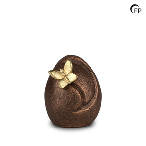 Geert Kunen  UGK 106 A Keramische urn bronskleur Tedere vrijheid