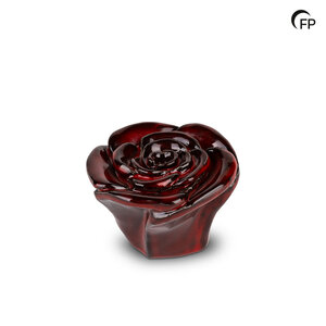FPU 077 Ceramic art urn keepsake Rosa