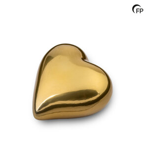 FPU 151 Ceramic keepsake Heart Gold colour