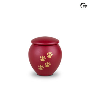 HU 905 M Urna de mascota de metal mediana - Crimson Soul