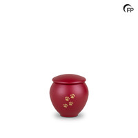 HU 905 S Metal pet urn small - Crimson Soul