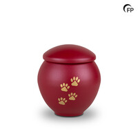 HU 905 L Metal pet urn large - Crimson Soul