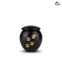 HU 901 M Metall Tierurne mittelgroß - Eternal Black